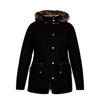 Barbour Kelsall Waxed Jacket Black